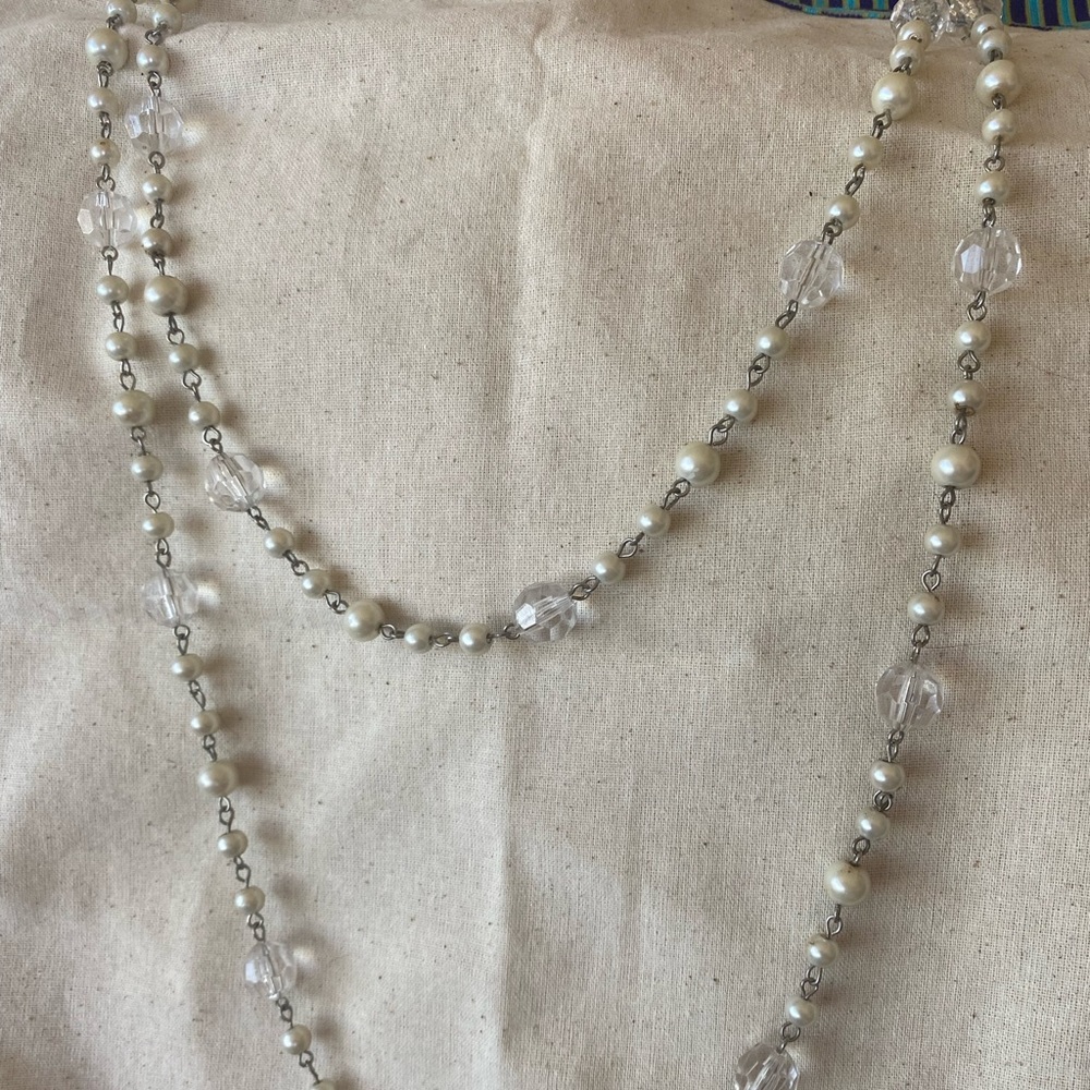 Jewel kade pearl and crystal necklace